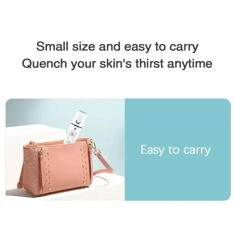 Mini Portable Humidifier Nano Mister Facial Steamer