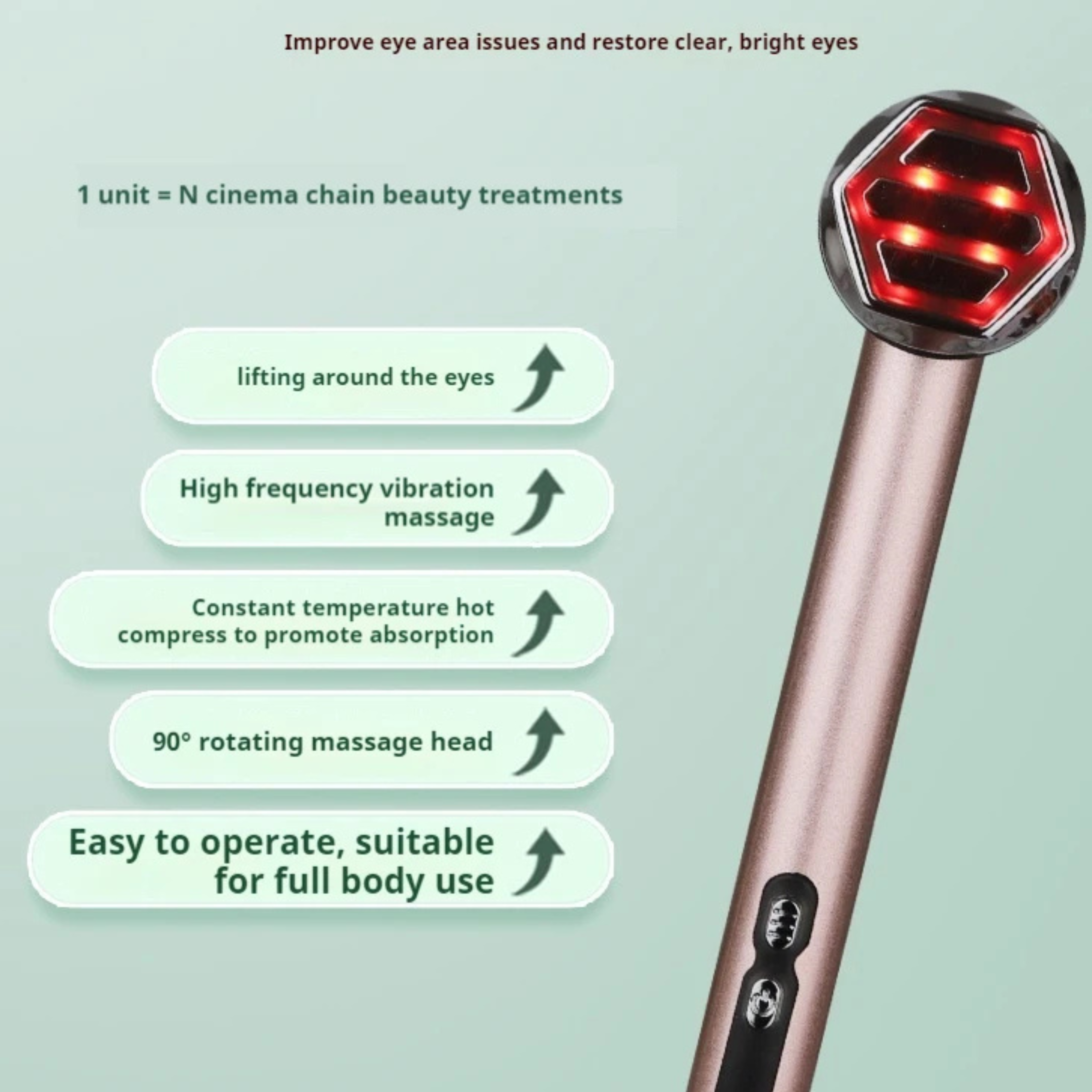 Mini Vibrating Eye LED Massager
