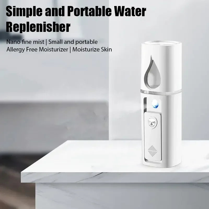 Mini Portable Humidifier Nano Mister Facial Steamer