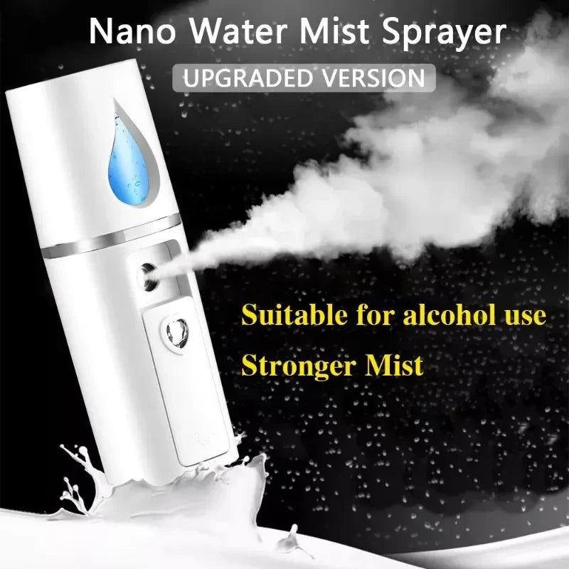 Mini Portable Humidifier Nano Mister Facial Steamer