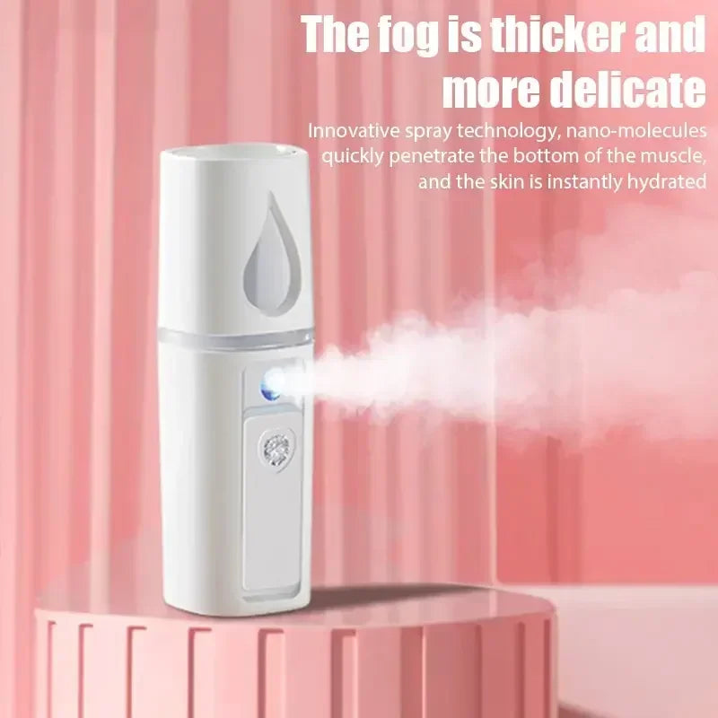 Mini Portable Humidifier Nano Mister Facial Steamer