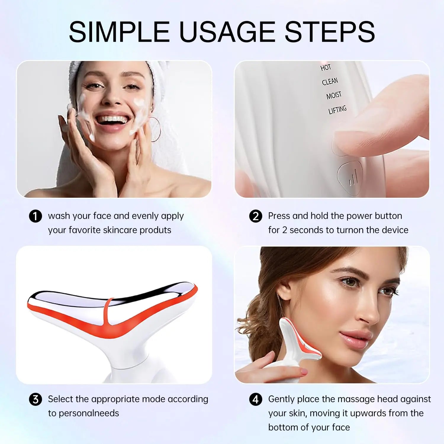 7-Color LED Face &amp; Neck Beauty Device